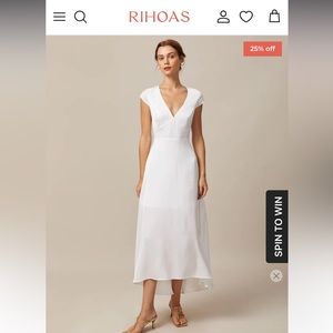 The White V Neck Cut Out Satin Maxi Dress ×l bridal dress for wedding events